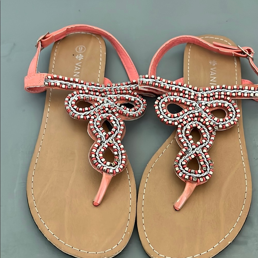 Vanity Pink Rhinestone Sandals Elegant Summer Footwear